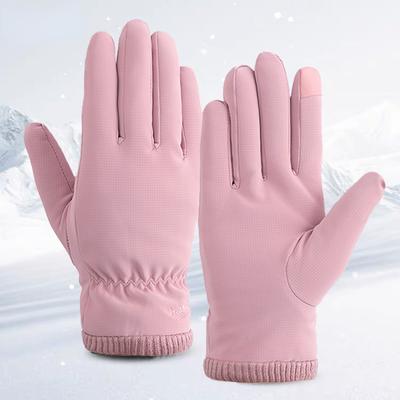 Winter Waterproof Women Gloves Touchscreen Internal Plush Keep Warm Skin-friendly Windproof Female Outdoor Gloves