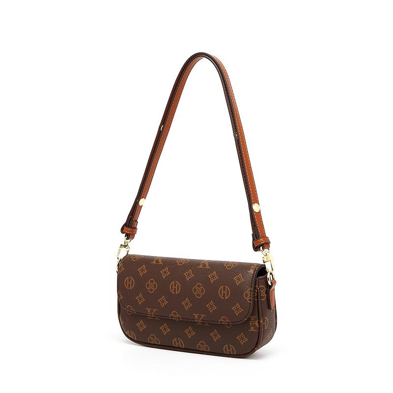 MK F Damen Retro 2024 Französischer Druck Kette Schultertasche - Leichter Luxus & High-End