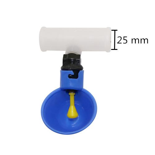3 Pcs Poultry Drinking Cup 20mm Or 25mm Connector Plastic Automatic Chicken Hen Feeder Poultry Supplies