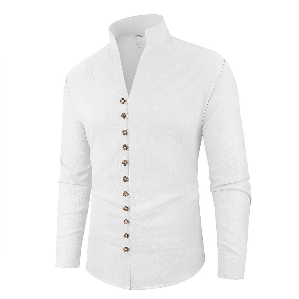 Herrenhemden Lässige Button-Down-Hemden Baumwollhemden Langarmhemden Businesshemden Hemden für Herren Arbeitshemden Hemden Lässige Hemden