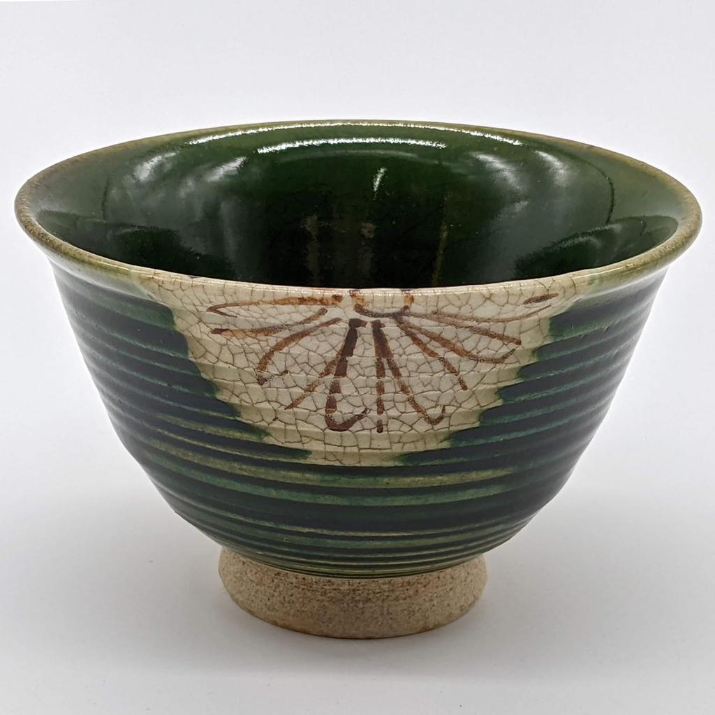 Utsuwa Roan Seto Ware Rokubei Oribe Chrysanthemum Made In Teacup, 10cm, Style, Pattern, Japan, 007-0026