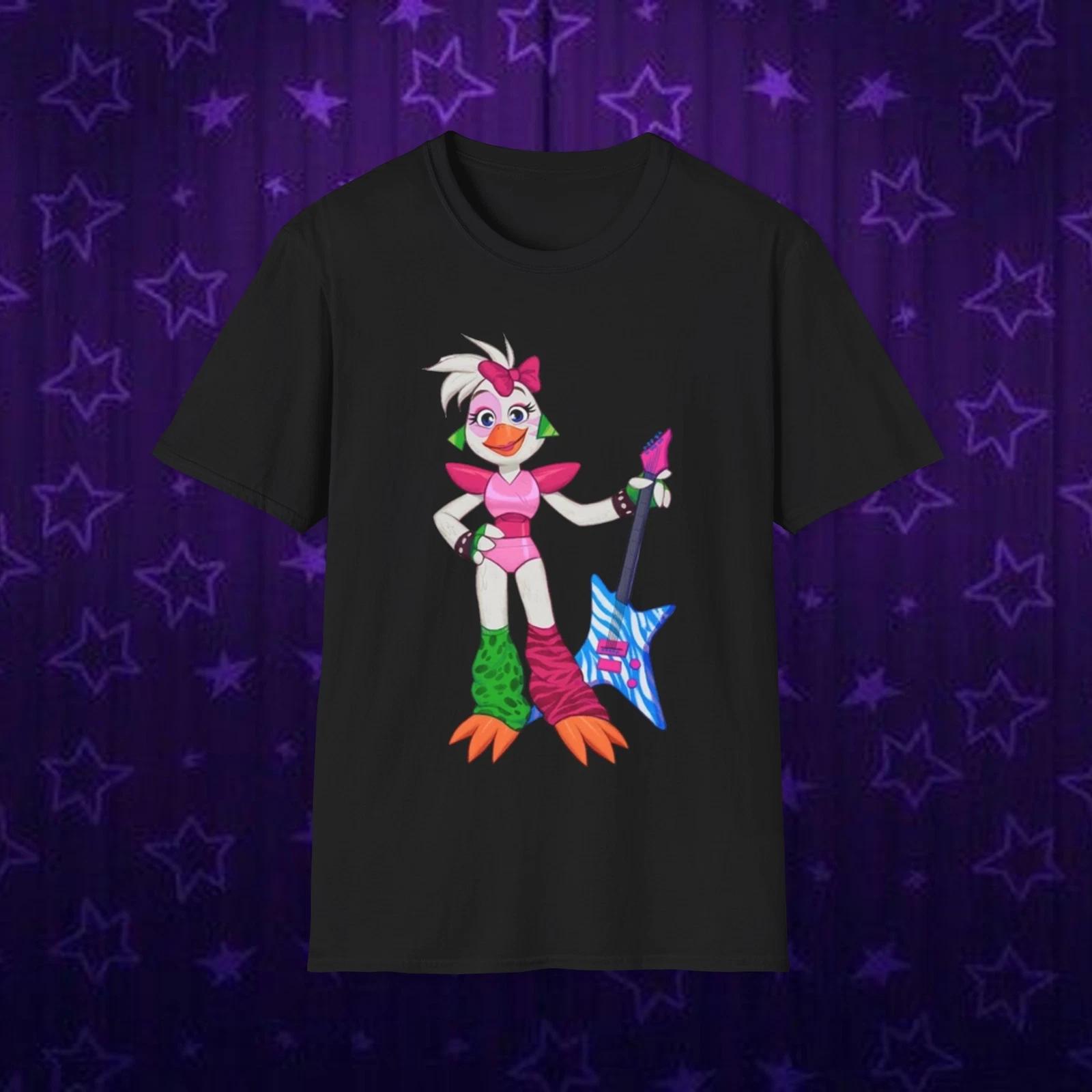 Security Breach Fnaf Glamrock Freddy Chica Roxy Monty Unisex Softstyle T-Shirt S
