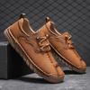 Brand Men's Autumn One Step Hand Sewn Soft Soled Casual Shoes Fashionable Outdoor Men Comfortable Anti Slip Sports Casual Shoes