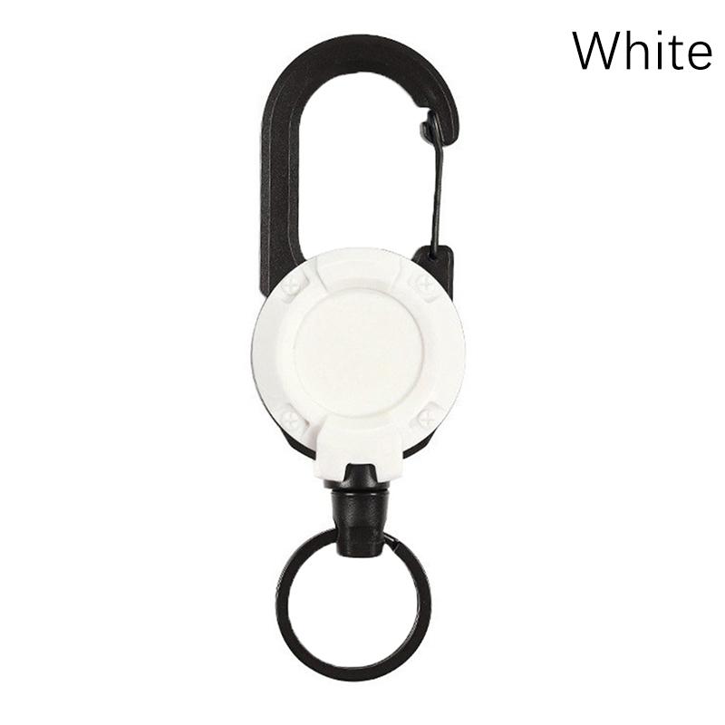 

Уличный автоматический выдвижной тросик Luya противоугонный тактический брелок телескопический брелок выдвижной крючок инструмент белый