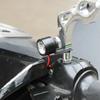 New 2PCS Motorcycle Eagle Eye Light Cool Colorful Light Modified Light Accessories LED Mirror Front Exploding Flash Light