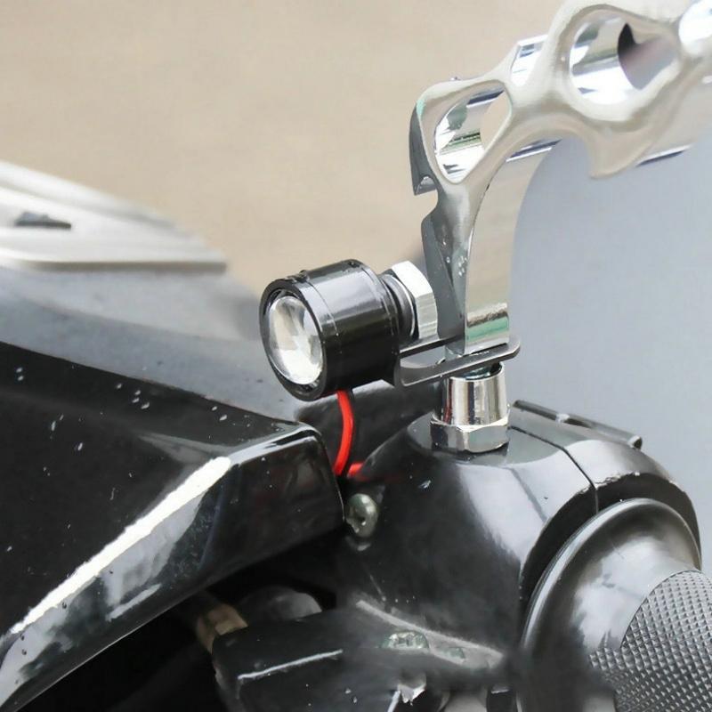 New 2PCS Motorcycle Eagle Eye Light Cool Colorful Light Modified Light Accessories LED Mirror Front Exploding Flash Light