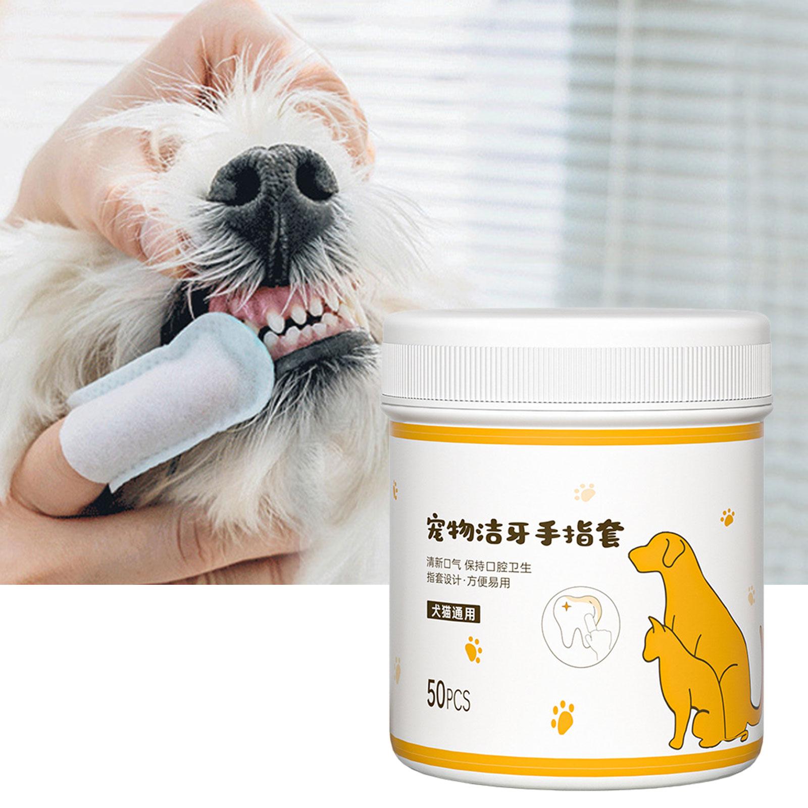 

Чистящие салфетки для зубов Dog Finger Чистка зубов Уход за неприятным запахом изо рта Нетоксичные чистящие салфетки Чистящие принадлежности для зубов