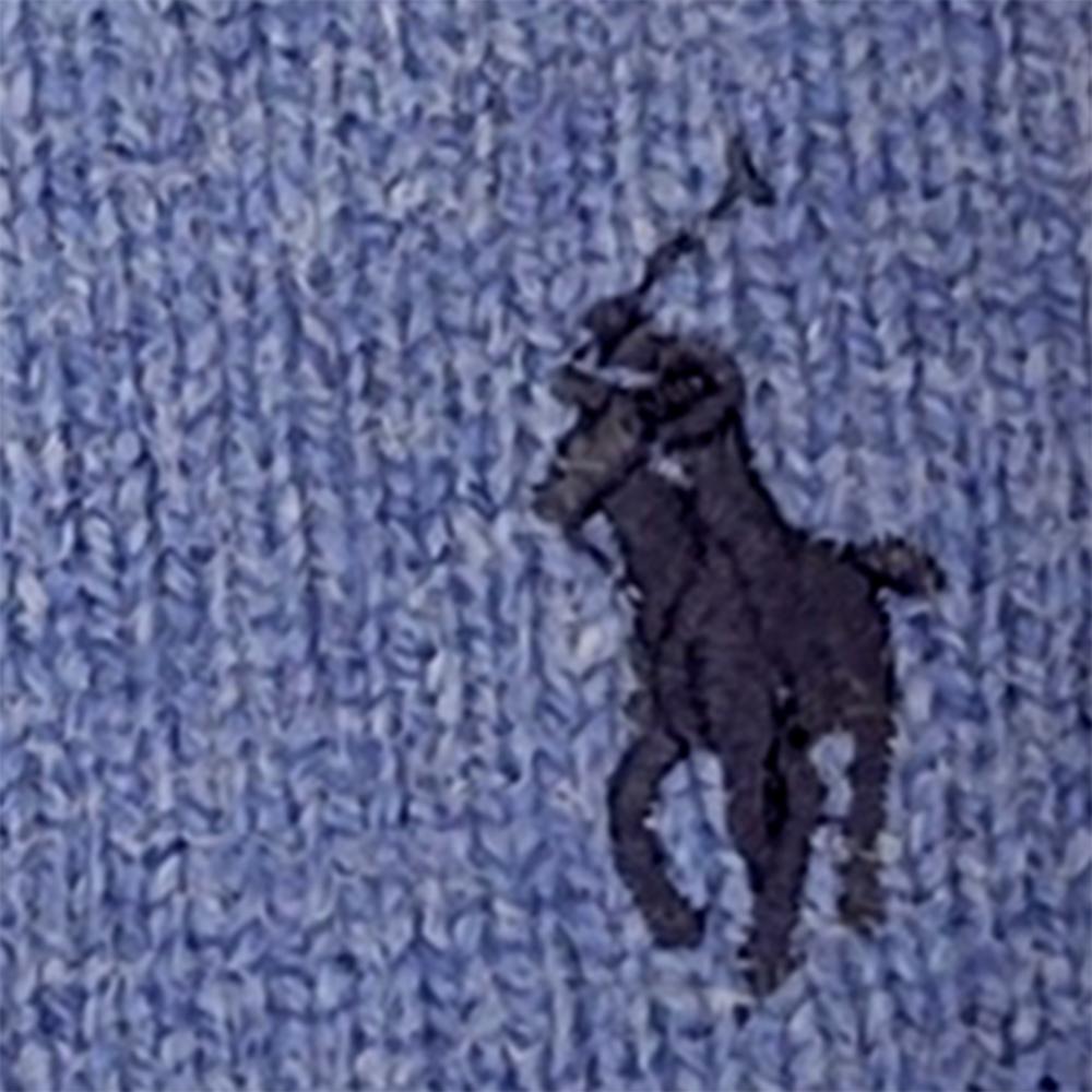 Polo Ralph Lauren Ss23 Solid Color Logo Embroidered Half-Zip Long Sleeve Sweater Men sweater Blue 710777743-012