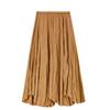 Shangdu Bila Relaxed Pleated A-Line Midi Skirt