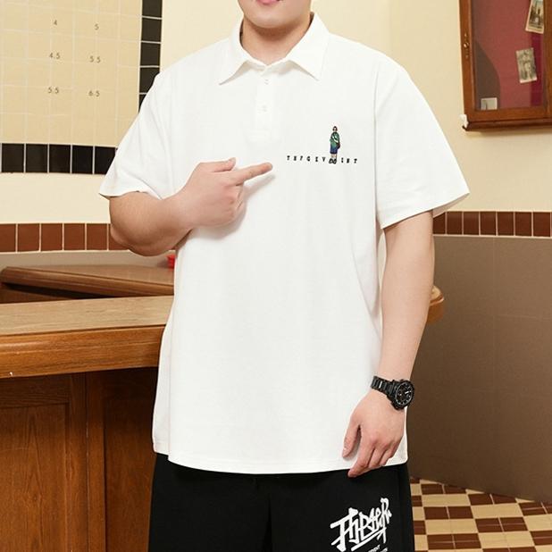 Fashionable Versatile Breathable Moisture Transferring Men's Loose Polo Shirt - Wrinkle Resistant Casual Sports Short Sleeve Collared Shirt