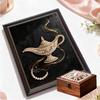 Crystal Pearl Painting 5D DIY Frame Decoration Painting Magic Lamp Home Wall Decoration Transparent Pearl Gemstone Painting Picture Art Crafts