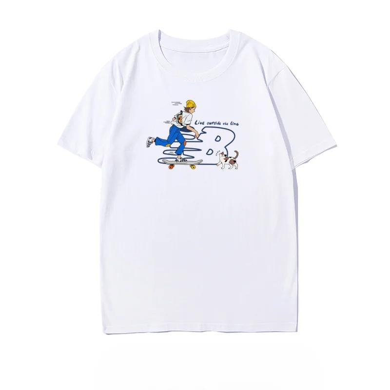 Summer Fashion Trend New Brand Men's and Women's Short Sleeve T-shirt High-end Fashion Brand 100% Cotton Printed T-shirt