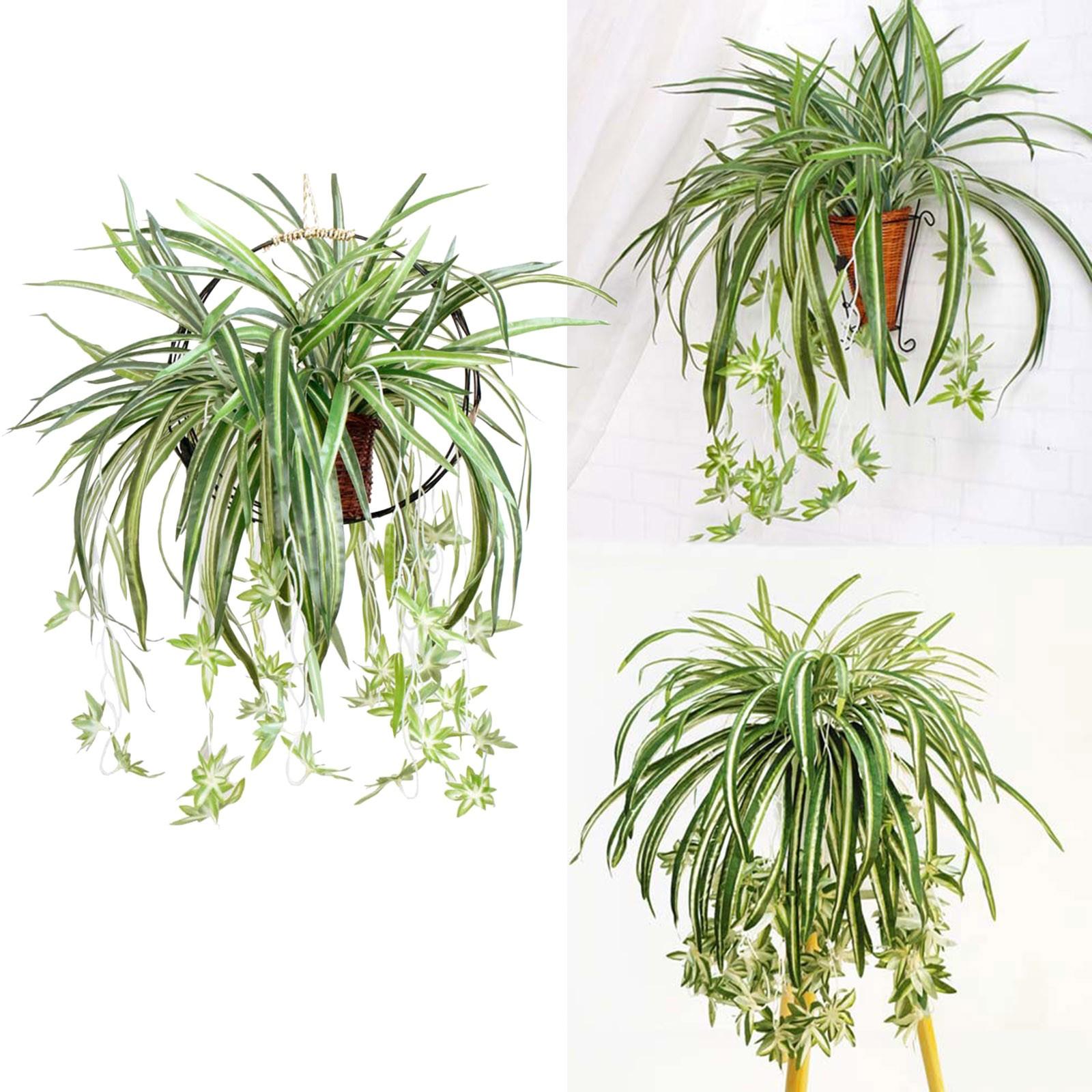 Simulation Flower Simulation Hanging Orchid Vine Simulation Wall Material Wall Decoration Rattan Simulation Green One Size зелёный