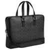 Coach Canvas Caden 37 Letter Print Leather Briefcase Large Men Briefcase Black CCC81-OY2