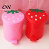 Secchio della Spazzatura Pattumiera Grande Capacità Buona Capacità di Carico Forma Raffinata Conveniente Alta Durabilità Contenitore per Rifiuti Decorativo Plastica Stile Fragola