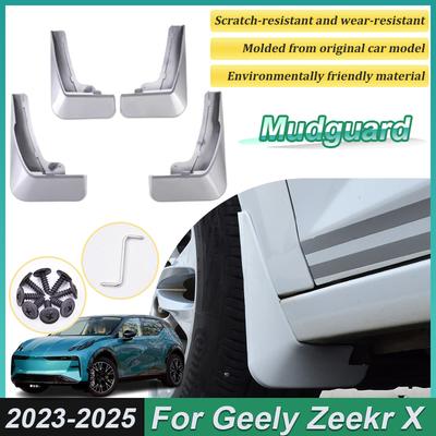 4 SZT MALOWANE Do Geely Zeekr X 2025 Akcesoria 2024 Samochód Przednie Błotniki Ochraniacze Błotników Tylne Błotniki Koła Akcesoria Samochodowe