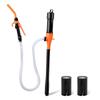 Portable Battery Powered Transfer Pump Motorcycle Car Gas Oil Pump With Flow Control Nozzle Liquid  Gasoline Pump Filter Design