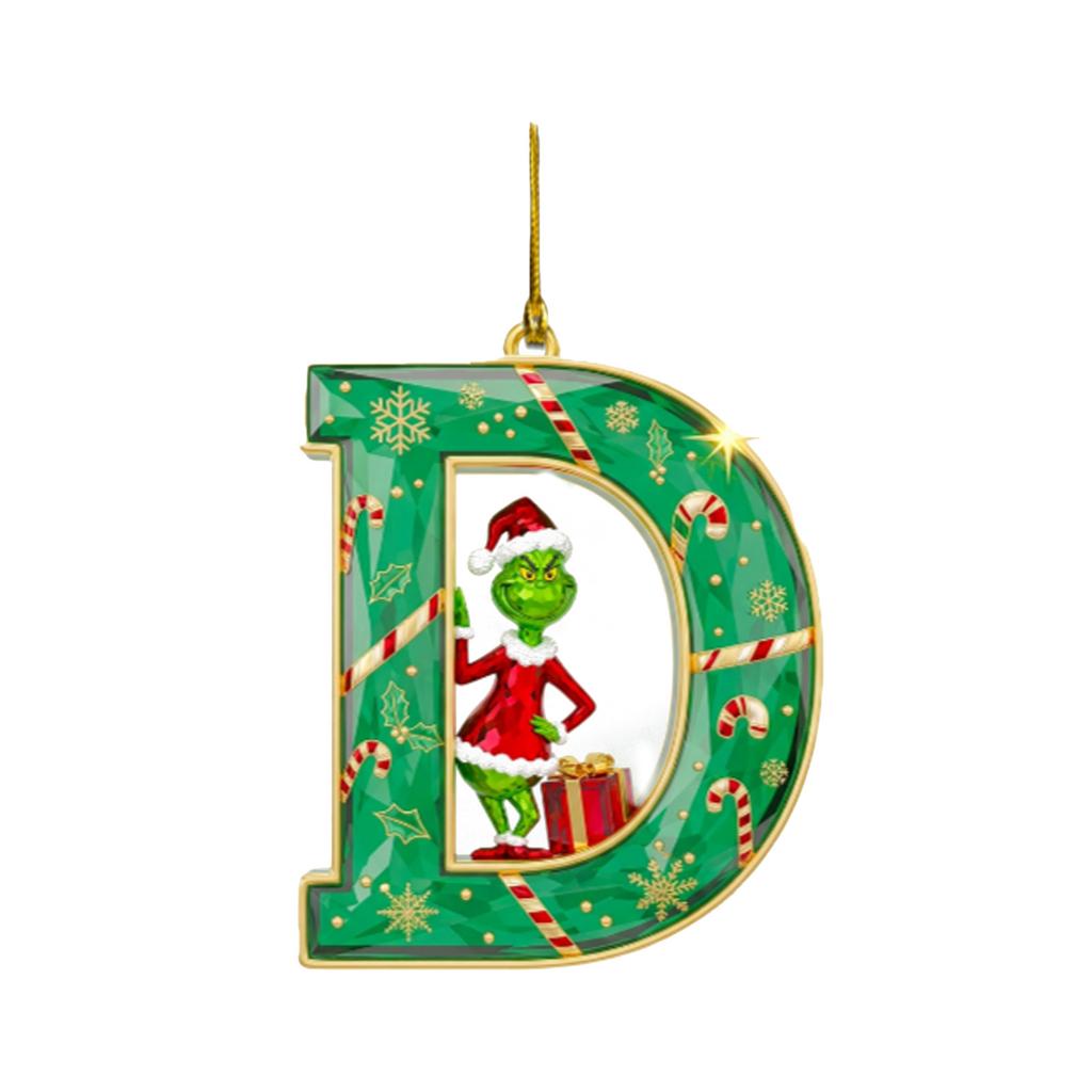 2D Christmas Decoration Pendant Christmas Tree Tag Theme Party Crafts Ornament