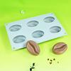 Almond Nut Mousse Cake Mold Coffee Bean Shaped Silicone Baking Pan for French Desserts Jelly Chocolate Non-Stick Easy-Release Dessert Mold