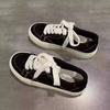 Big red canvas shoes women's autumn new versatile student shoes women's thick-soled breathable thin niche board shoes