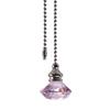 Nordic Diamond Shape Retro Crystal Hanging Fan Lamp Switch Pendant Home Decor
