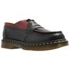 MM6 Maison Margiela X Dr. Martens 1461 Leather Slip-On Round-Toe Loafers Unisex Loafers Black Red 32184002