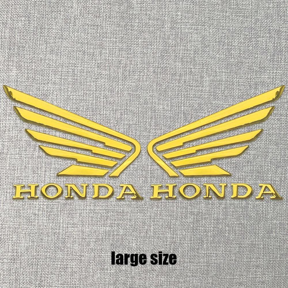CKU5 Motorcycle 3D Stereoscopic Soft Stickers for Honda Personalized Modification Decoration Accessories Wings Decor Car Emblem