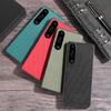 Touch Feel of Nylon Pattern Cloth Case For Xperia 5 V 1V 10 V 10IV 5 III 10 III Hard TPU Phone Fundas Back Cover