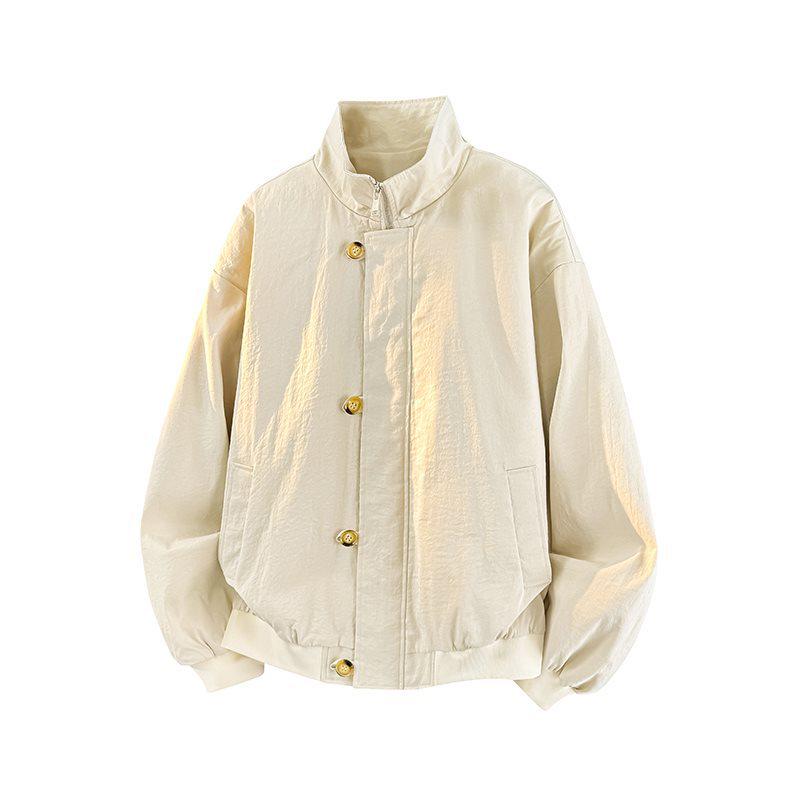 Jack Chuan Yang 2026 Spring High-End American Stand Collar Workwear Jacket