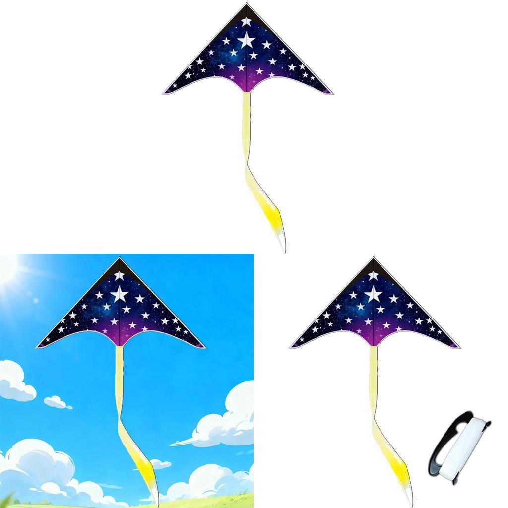 Traditional Triangle Kite With Polyester Fabric And Glass Fiber Frame For Outdoor Flying And Gift Giving