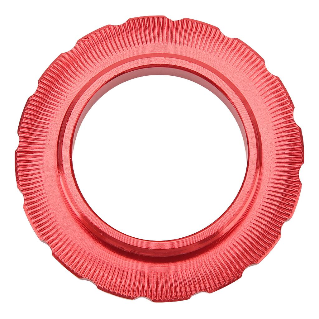 Bike Centerlock Lockring Aluminum Alloy Bike Disc Brake Hub Disc Rotor Lock Ring for Road Bike Mountain Bike Red