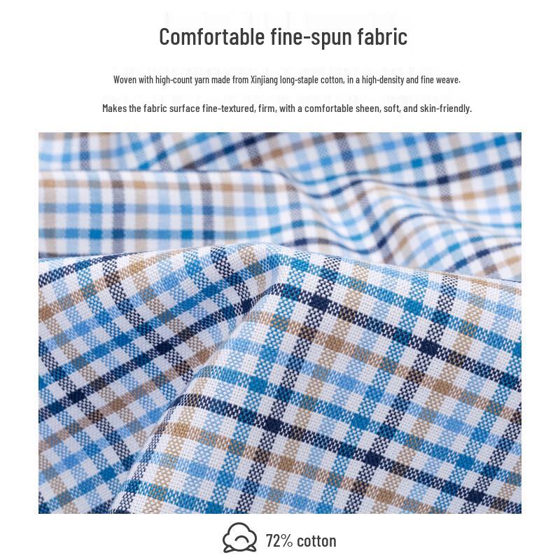 ROMON S Men's Short Sleeve Business Shirt