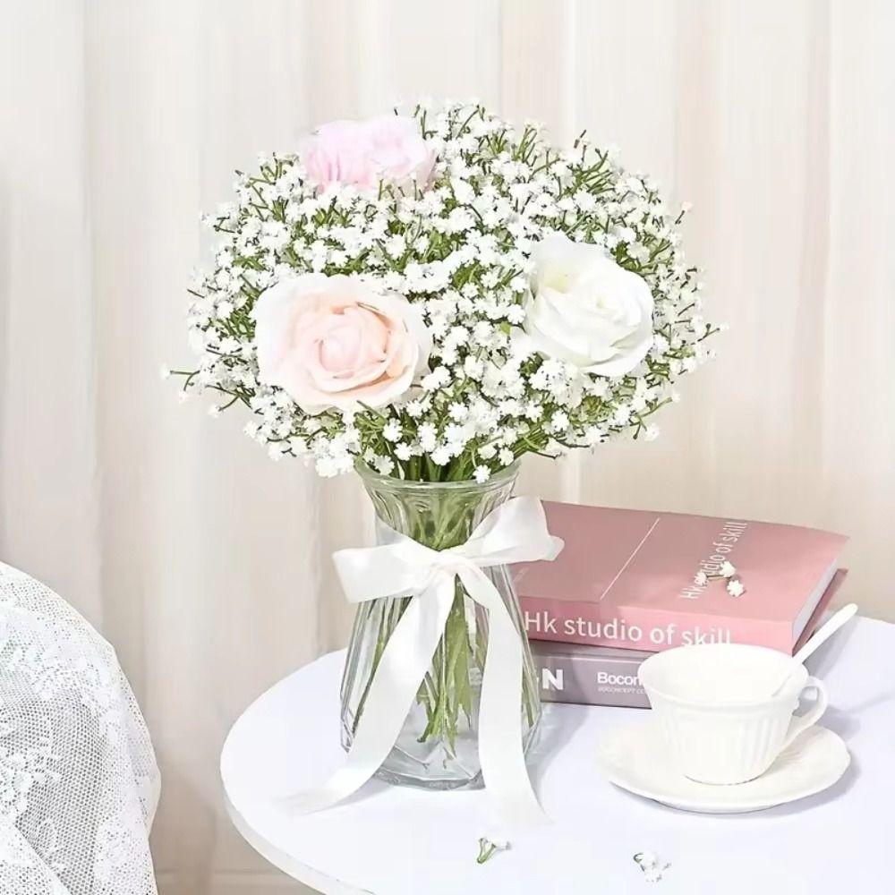 5Pcs Artificial Flowers Artificial Mixed Eucalyptus Leaves Stems Plant Bridal Bouquet Wedding Wreath Silver Dollar Leaves