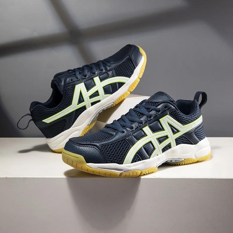 

Уличные высококачественные мужские кроссовки для бадминтона, унисекс, легкие теннисные кроссовки, спортивная тренировочная обувь на шнуровке для женщин 37 синий