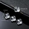 Pixiu & Nine-Tailed Fox White Crystal Glass Bead Bracelet - Handmade Jewelry Accessory