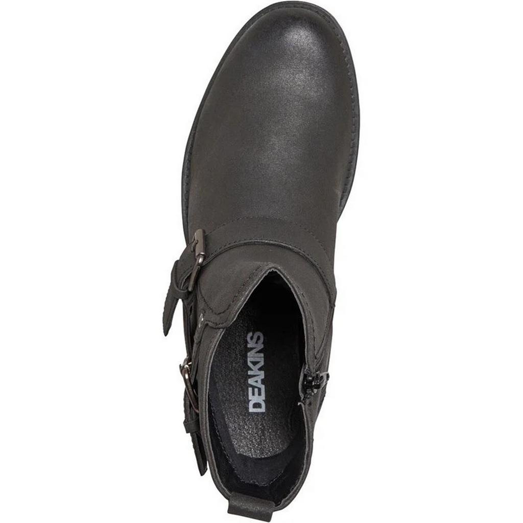 Nicholas Deakins Mens Chad Low Block Heel Motorcycle Boots
