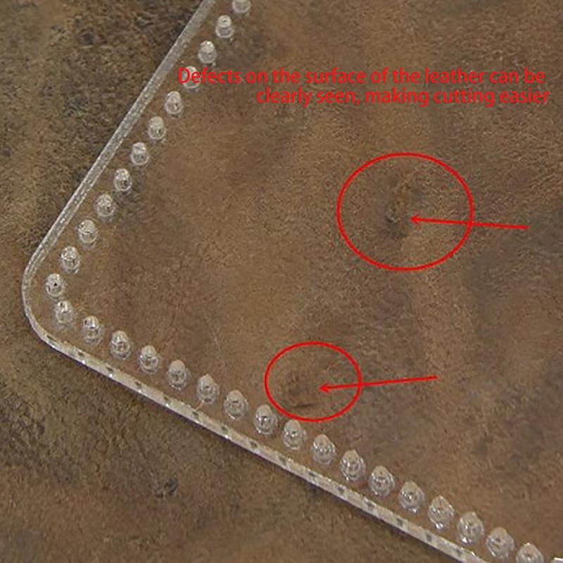 Kurzes Portemonnaie Leder Vorlage DIY Handwerk Lederherstellung Acryl Schablone Geldbörsen Handgefertigt Lederhandwerk Form Langlebig
