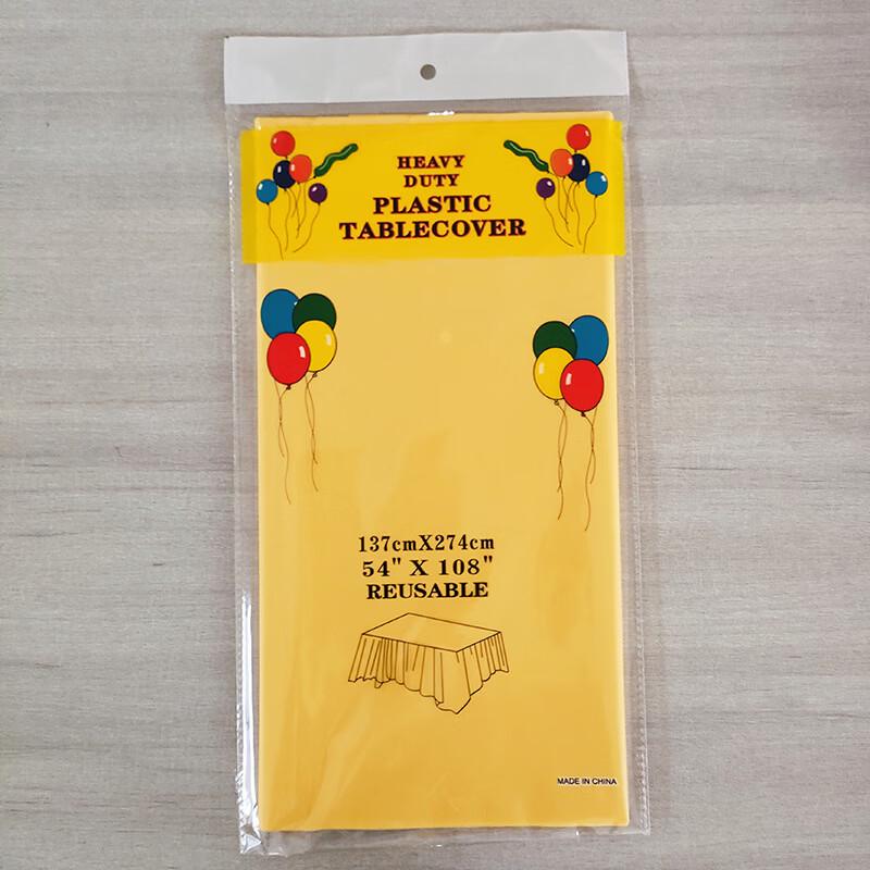 Disposable Solid Color Plastic Tablecloth