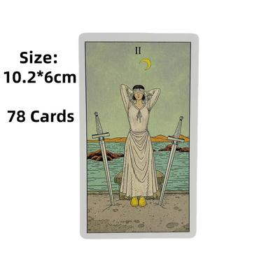 Before Tarot 78 Card Deck 10.4*6.1cm for Beginners Traditional Images Oracle Deck Divination Board Gam