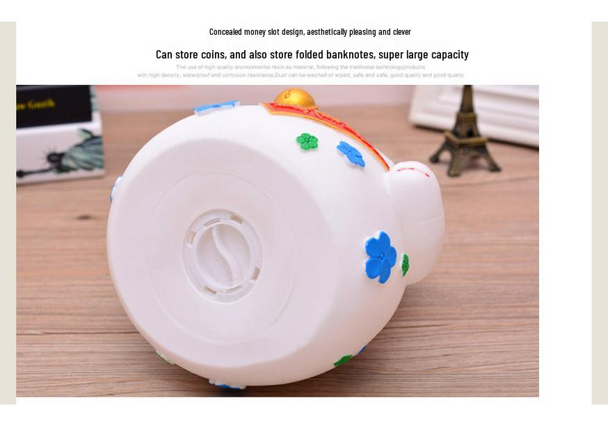 Lucky Cat Silicone Piggy Bank - Large Capacity, Anti-Drop Coin Box, Perfect New Year Gift