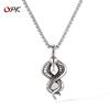 Hot Selling Necklace Men's Personality Stainless Steel Retro Trendy Cool Snake Pendant Titanium