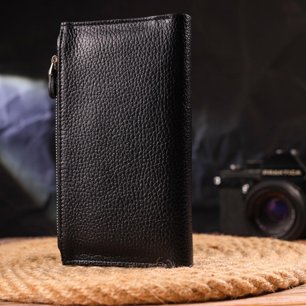 Dámská vertikální peněženka z pravé kůže CANPELLINI Wallet 21641 Black