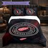 Set Biancheria da Letto in Microfibra con Motivo Detroit Red Wings 3 Pezzi Copripiumino Decorativo per Camera da Letto Uso Domestico