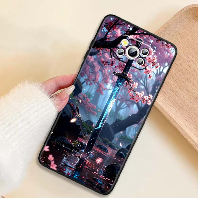 

Меч в древнем стиле Чехол для телефона Для Xiaomi Mi Poco F3 F4 F5 F6 X3 X4 X5 X6 X7 M3 M4 M5 M6 M7 GT Pro 5G Черный Poco X5