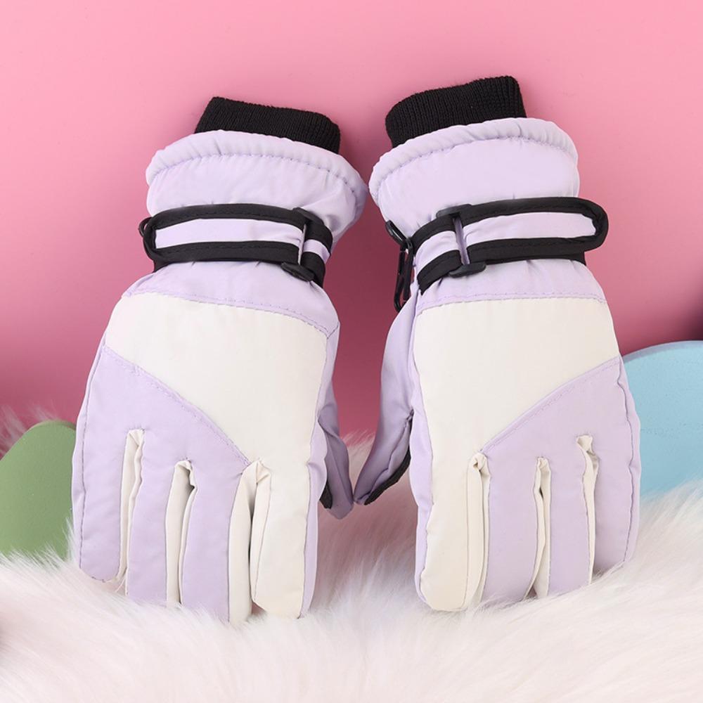 Warm Children Gloves Thicken Winter Mittens High Quality Kids Ski Gloves