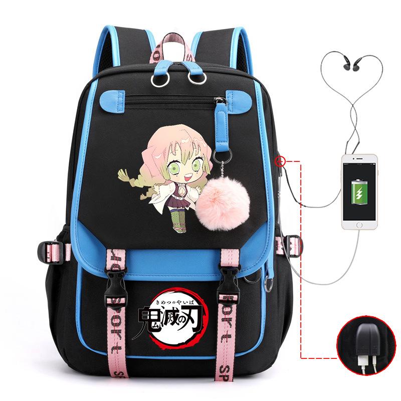 Demon slayer ghost extermination column student schoolbag junior high school student primary school student middle school student backpack