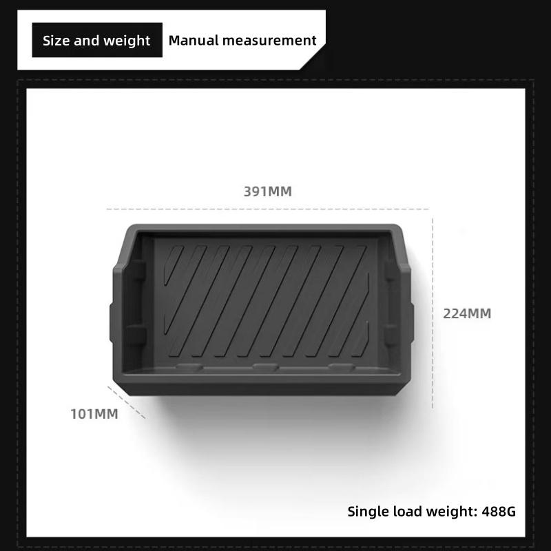 For Tesla Cybertruck Storage box under front seats drawer-type storage box seat hidden storage box Car interior accessories
