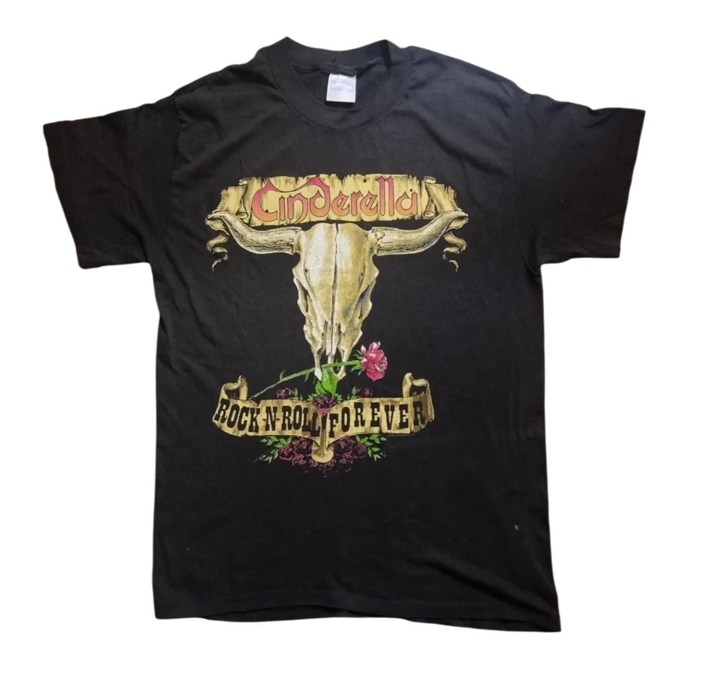 vintage 1988 Cinderella Long Cold Winter Tour T-Shirt for Men Size L0