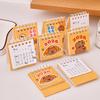 1pc Kapibala Desk Calendar Random Design Cute Capybara Mini Desk Calendar Portable Student Fun Calendar Home Decoration 2026