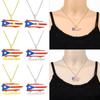 Versatile Puerto Rico Flag Pendant Necklace Puerto Rico Culture Necklace Fashion Jewelry Suitable for Various Occasion